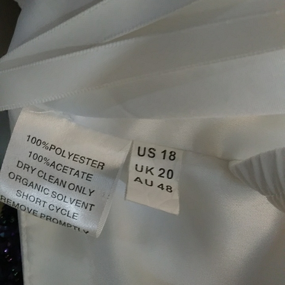 Coco Melody Strapless Ivory Special Occasion Dress, Size 18 NWT - Picture 8 of 8